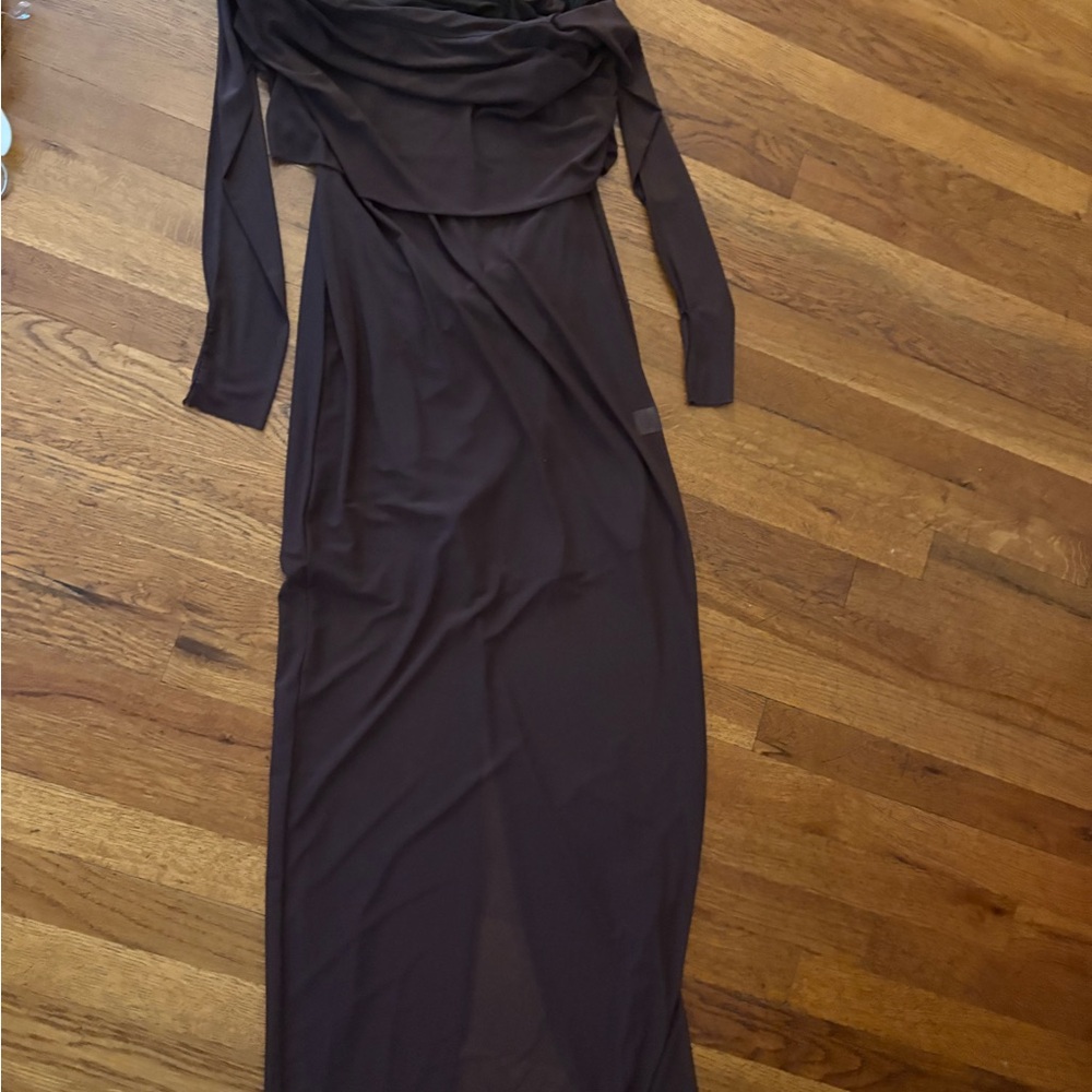 Lovers + Friends Chocolate Long Sleeve Dress